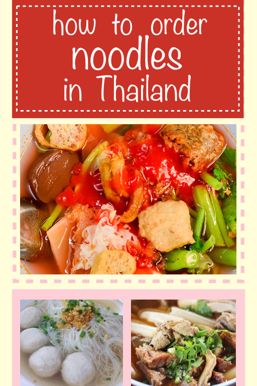 Vertical poster | order noodle soup | Bangkok Food Tours