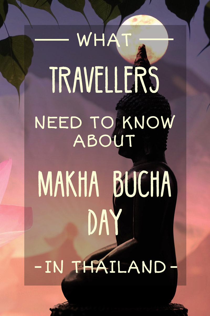 Vertical poster | Makha Bucha Day in Thailand | Bangkok Food Tours