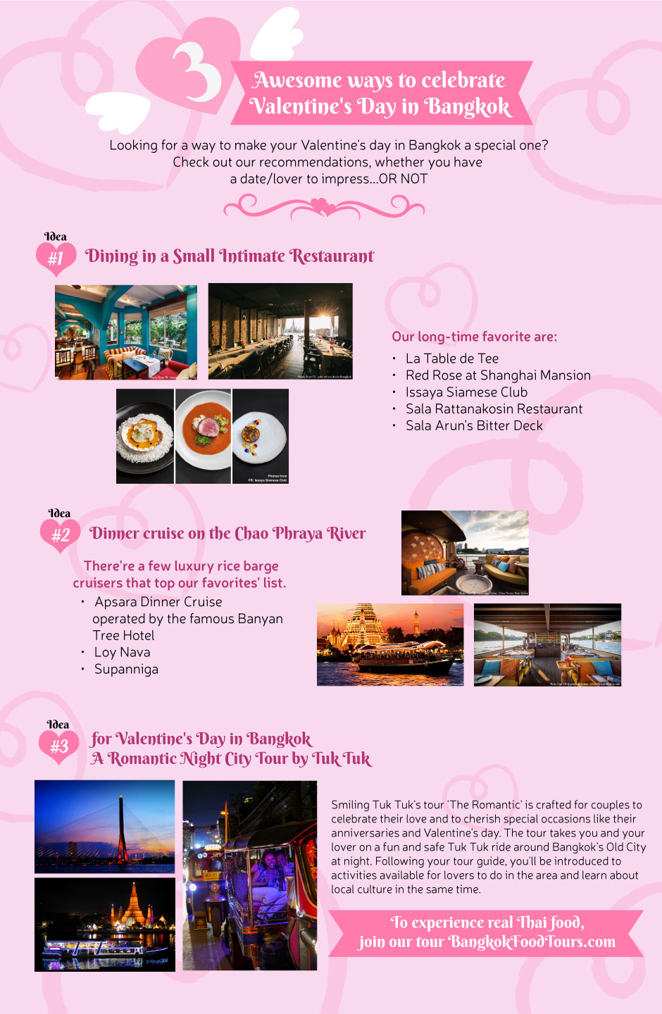 Infographic | Valentine's Day in Bangkok | Bangkok Food Tours