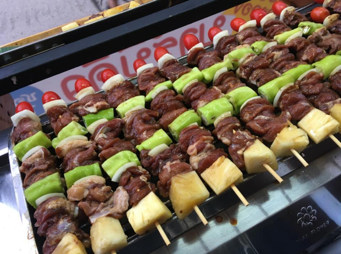 Thai BBQ skewers | Thai street snacks | Bangkok Food Tours