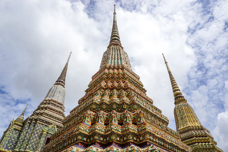 4 King Pagodas Wat Pho | Chao Phraya River Sightseeing | Bangkok Food Tours
